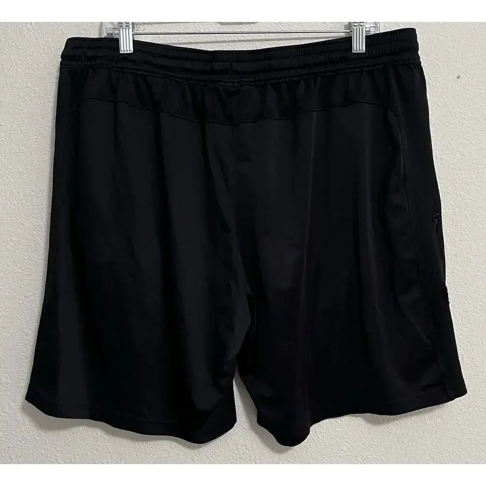Under Armour HeatGear Men’s Big & Tall 2XL Black Mesh Shorts Drawstring Pockets